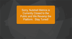 Desktop Screenshot of nutshellmetrics.com